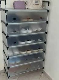 ÉTAGÈRE DE CHAUSSURE ANTI-POUSSIÈRE 4 NIVEAUX