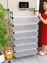 ÉTAGÈRE DE CHAUSSURE ANTI-POUSSIÈRE 4 NIVEAUX