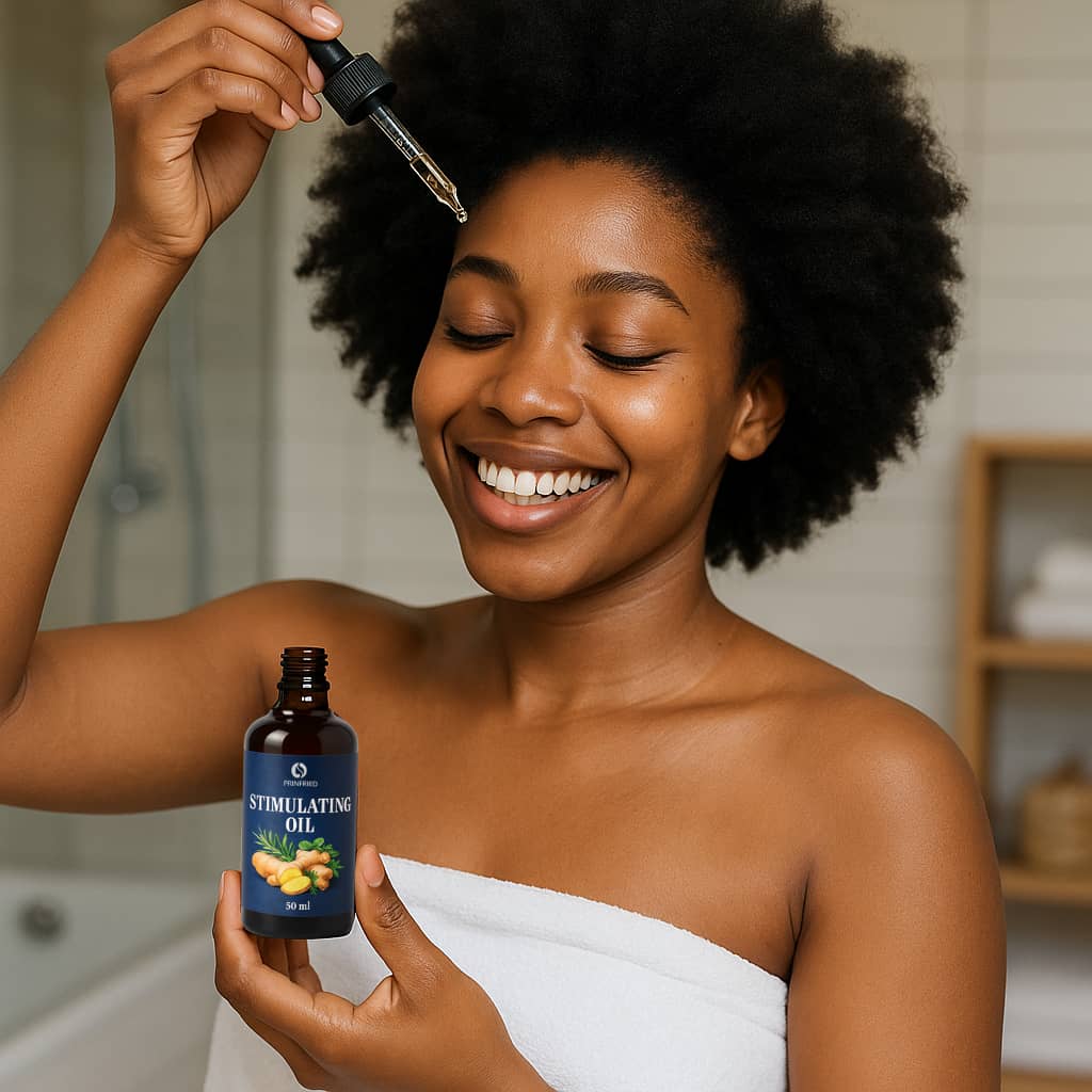 Huile Stimulating Oil 100% Naturelle-Croissance Capillaire § Soin Cuir Chevelu