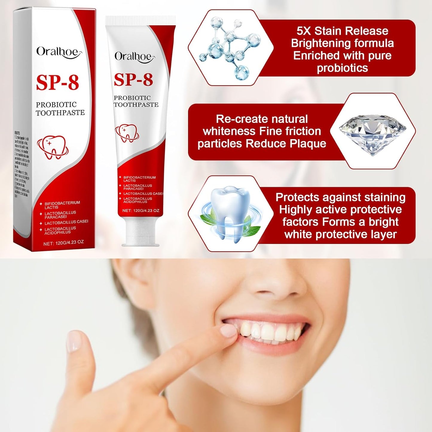 Probiotiques Dentifrice SP-8