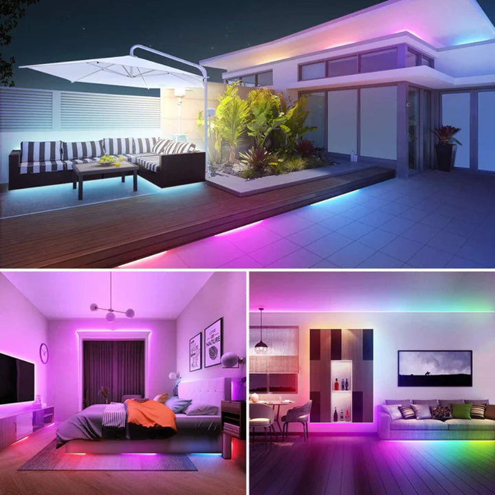 Bande lumineuse autocollantes avec télécommande 10 mètres